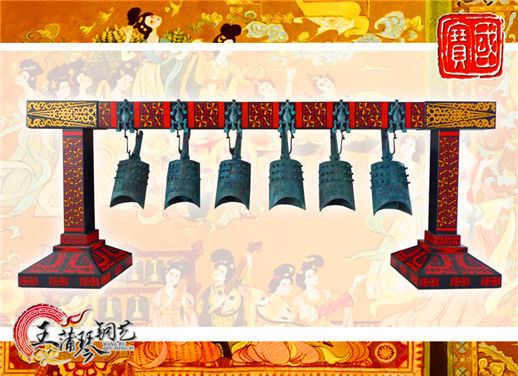 6件套仿古編鐘，小型特色樂(lè)器，民樂(lè)混音配套